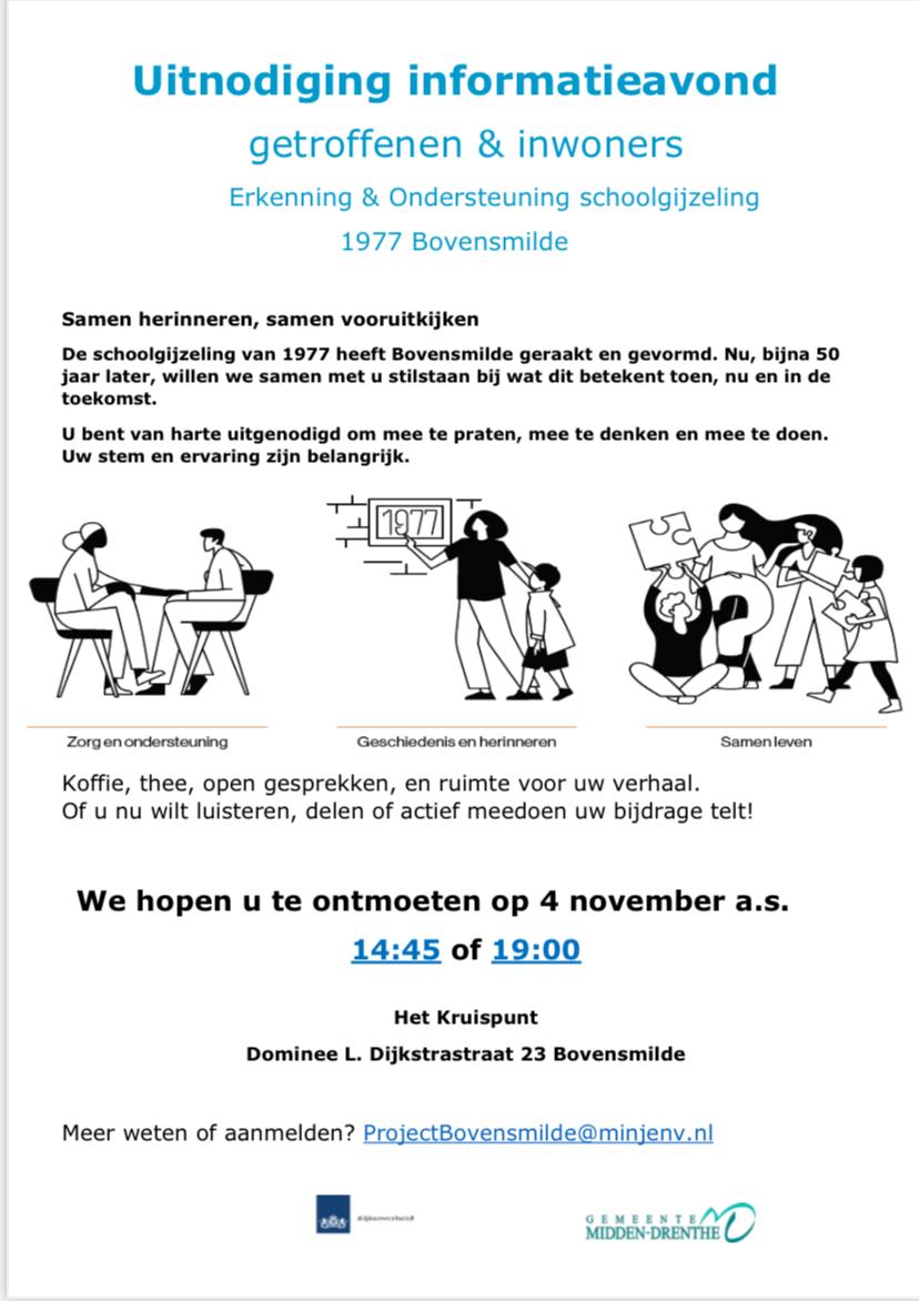 UItnodiging Informatieavond Schoolgijzeling Bovensmilde